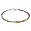 Bratara Safir multicolor degrade discuri fatetate, 3mm, imagine 2