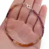 Bratara Safir multicolor degrade discuri fatetate, 3mm, imagine 5