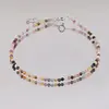 Bratara Turmalina multicolora mix sfere fatetate, 2mm, imagine 4