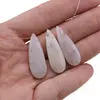Briolete fatetate Agat dendritic - Long Teardrop, 3 buc, imagine 3