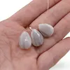 Briolete fatetate Agat natural cu benzi - Long Teardrop, 3 buc, imagine 3