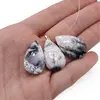 Briolete fatetate Opal dendritic - Long Teardrop, 3 buc, imagine 3