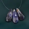 Briolete fatetate Sodalit A+ - Long Teardrop, 3 buc, imagine 2