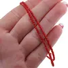 Colier Coral rosu sfere fatetate, 2mm, imagine 4