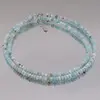 Colier Larimar discuri fatetate, 3mm, imagine 3