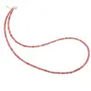 Colier Rodonit roz A+ discuri fatetate, 3mm