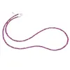 Colier Rubin discuri fatetate, 3mm