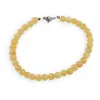 Set colier si bratara Calcit galben sfere, 6mm, imagine 3
