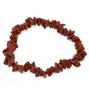 Bratara pe elastic Jasp rosu pietre chips, 5-10mm