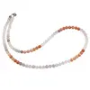 Colier mix Piatra lunii sfere, 5mm