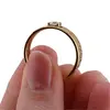 Inel Feng Shui auriu din inox cu mantra Om Mani Padme Hum pentru protectie spirituala, masura 57, imagine 4