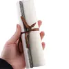 Pergament Feng shui pictat manual cu foita de aur si simbolul Noroc, imagine 4