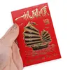 Plic rosu chinezesc Corabia cu panze aurii, 6 buc, imagine 4