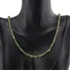 Set colier si bratara Apatit verde sfere, 4mm, imagine 4