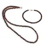 Set colier si bratara Obsidian mahon sfere, 5mm