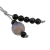 Accesoriu cu pietre semipretioase Agat mov sfera 10mm si Agat negru 4mm, imagine 2