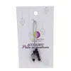 Accesoriu cu pietre semipretioase Agat mov sfera 10mm si Agat negru 4mm