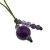 Accesoriu cu pietre semipretioase Agat mov sfera 10mm si Ametist 4-5mm, imagine 3