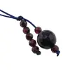 Accesoriu cu pietre semipretioase Agat mov sfera 10mm si Granat 4mm, imagine 2