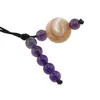 Accesoriu cu pietre semipretioase Sidef sfera 10mm si Ametist 4-5mm, imagine 2
