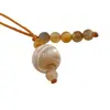 Accesoriu cu pietre semipretioase Sidef sfera 10mm si Ochi de tigru galben 4mm, imagine 2
