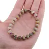 Bratara Acvamarin discuri fatetate 8mm si Rubin sfere fatetate 3mm, imagine 3