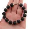 Bratara Piatra lunii si Onix negru mat sfere, 3-10mm, imagine 4