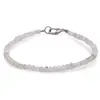 Bratara blue and white Moonstone discuri fatetate, 3-4mm, imagine 2