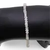 Bratara blue and white Moonstone discuri fatetate, 3-4mm, imagine 3