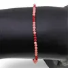 Bratara Coral roz si Coral rosu sfere fatetate, 2mm, imagine 3
