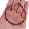 Bratara Granat Rhodolit discuri fatetate 2mm cu Cuart fumuriu si Carneol fatetat 3-4mm, imagine 4