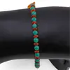 Bratara Onix verde sfere 4mm, Carneol rondele 4mm si Chihlimbar neuniform 18-20mm, imagine 3