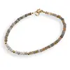 Bratara Piatra lunii mix si Opal albastru discuri fatetate 4mm