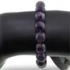 Bratara pietre rotunde ametist fatetat 10mm, imagine 4