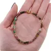 Bratara Turmalina multicolora discuri 4mm, Aventurin neregulat 6mm si elemente aurii, imagine 3