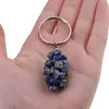 Breloc ciorchine cu pietre chips Lapis lazuli, imagine 3