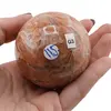 Piatra lunii piersica, sfera unicat, G3, imagine 2