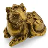 Statueta Feng Shui cu Tigru si Liliacul prosperitatii - 9,5cm, imagine 3