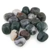 Agat de muschi cristal rulat, 18-23g