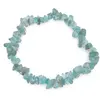 Bratara pe elastic cu pietre chips Apatit blue