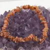 Bratara pe elastic cu pietre chips Calcit orange, imagine 2