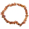 Bratara pe elastic cu pietre chips Calcit orange