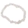 Bratara pe elastic cu pietre chips Cuart roz