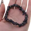Bratara pe elastic cu pietre chips Iolith blue dark, imagine 3