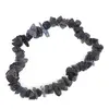 Bratara pe elastic cu pietre chips Iolith blue dark