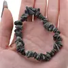 Bratara pe elastic cu pietre chips Jad Serpentin, imagine 3