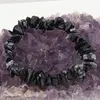 Bratara pe elastic cu pietre chips Obsidian fulg de nea, imagine 2