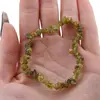 Bratara pe elastic cu pietre chips Peridot, imagine 3