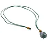 Colier reglabil / Suport pentru cristal rulat, verde, imagine 3