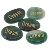 Cristal slefuit Aventurin dark cu afirmatie gravata -  Dream, imagine 2